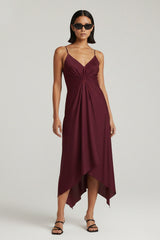 Asymmetrical Midi Dress