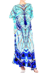 Annabella Butterfly Printed Long Kaftan