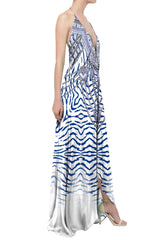 3 Way to wear Dress in Zebra Print
