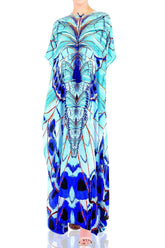 Annabella Butterfly Printed Long Kaftan