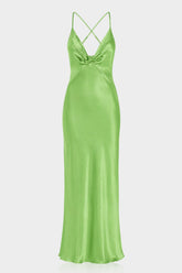 Aura Mint Green Backless Bodycon Dress