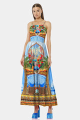 Blue Designer Long Dress