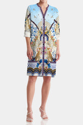 Blue Modest Midi Dresses