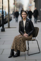 Animal Print Ladies Knee Length Skirts