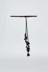 Black Handmade Organza Belt – Elegant Sheer Waist Accessory