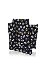 Black And White Silk Scarf
