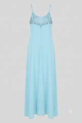 Aqua Blue Long Camisole Dress