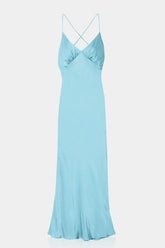 Aqua Blue Sexy Midi Dress