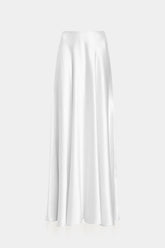 Antonia Silky White Skirt