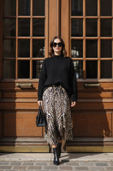 Animal Print Summer Skirts Knee Length
