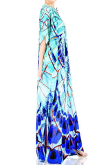 Annabella Butterfly Printed Long Kaftan