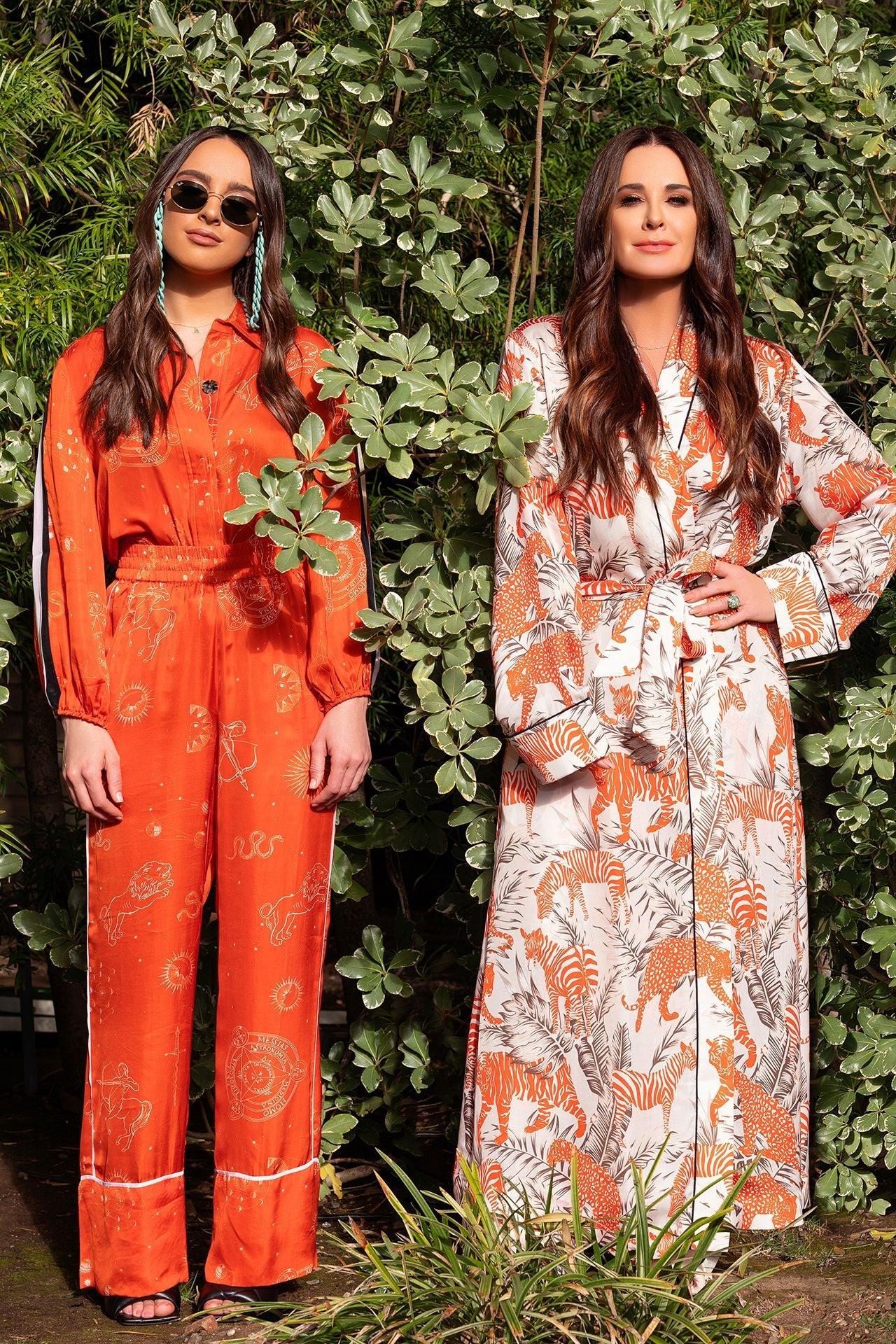 As seen on Kyle Richards Tiger and Zebra Print Robe Dress