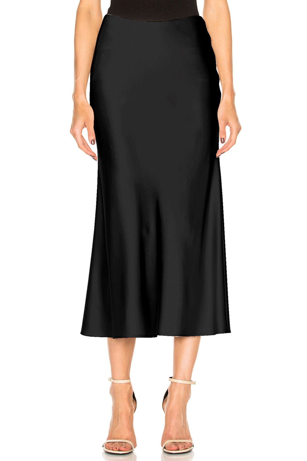 Black Midi Skirt