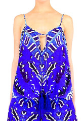 Annabella Butterfly-Print Silk Cami Top