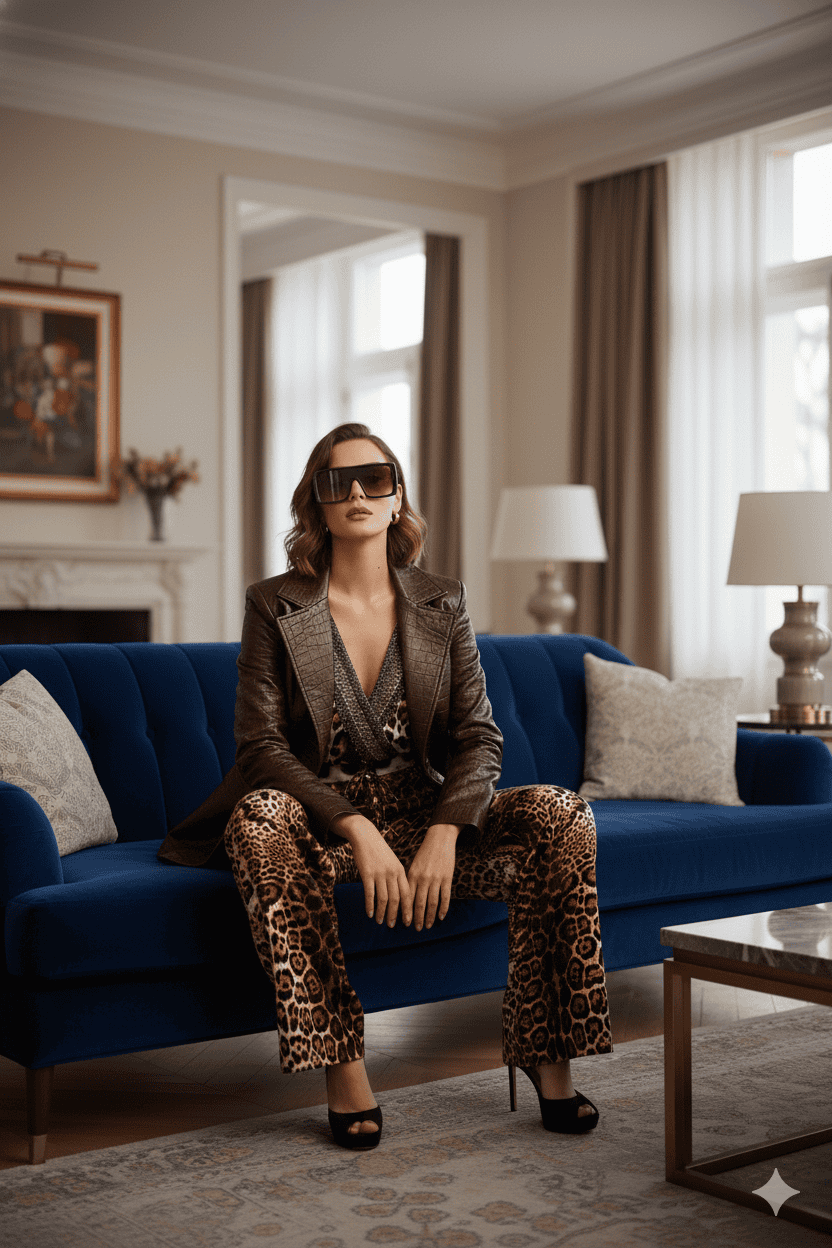 Animal Print Jumpsuit