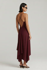 Asymmetrical Midi Dress