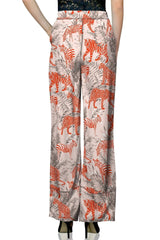 As seen on Kyle Zebra and Tiger Silk Pants in Orange