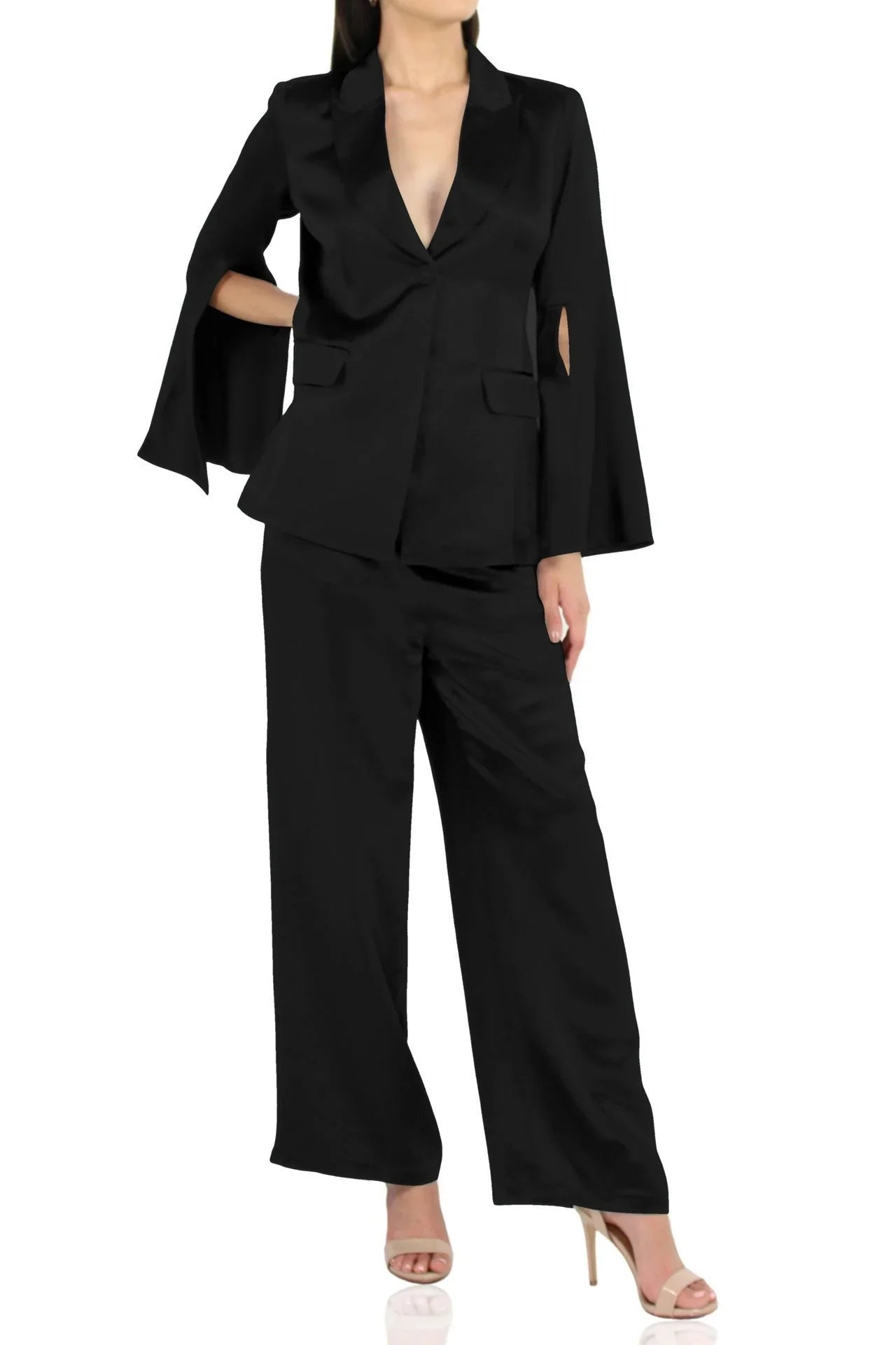 Black Straight Fit Pants