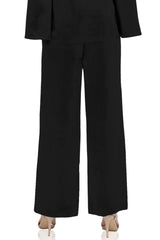 Black Straight Fit Pants