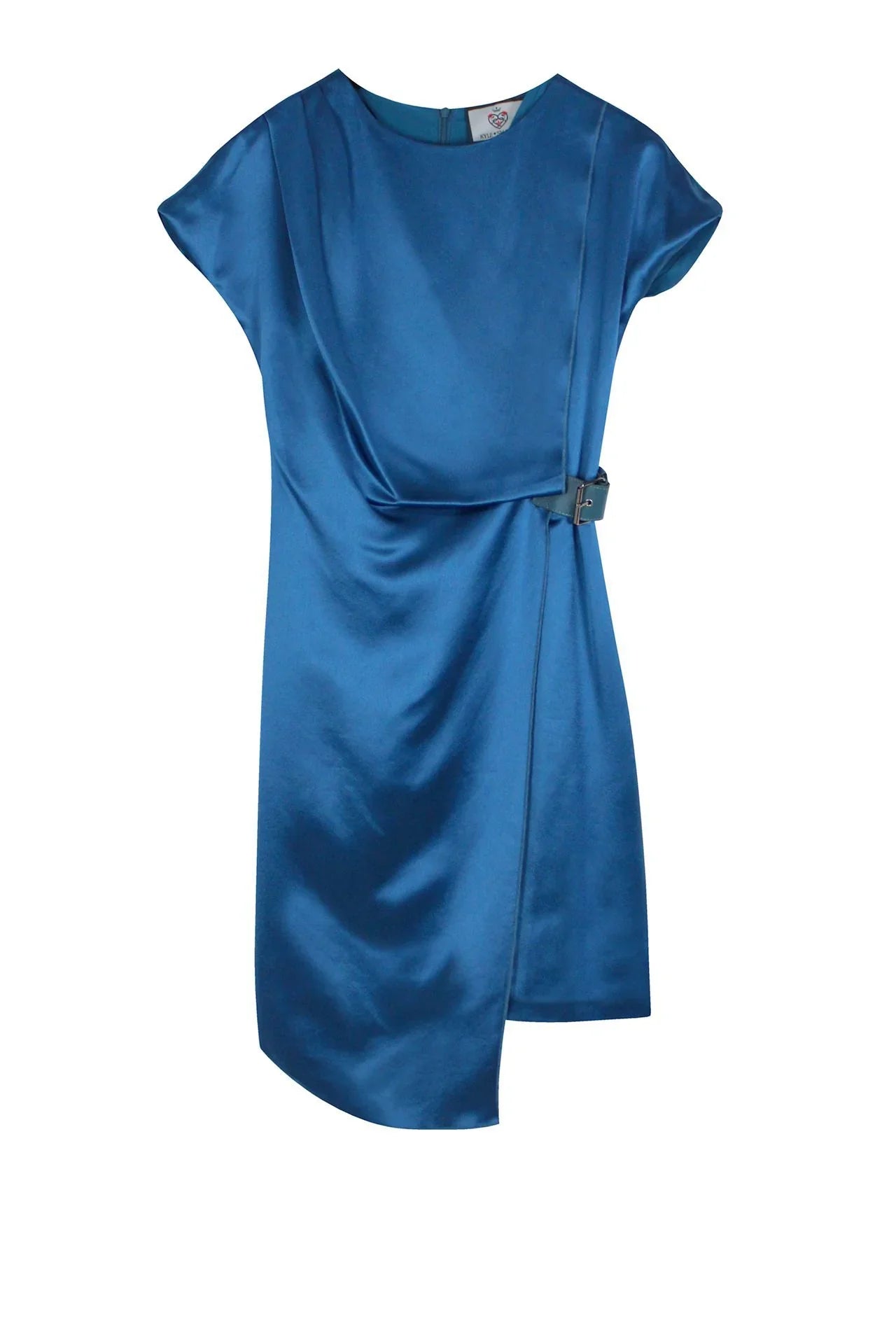 Belted Mini Dress In Blue