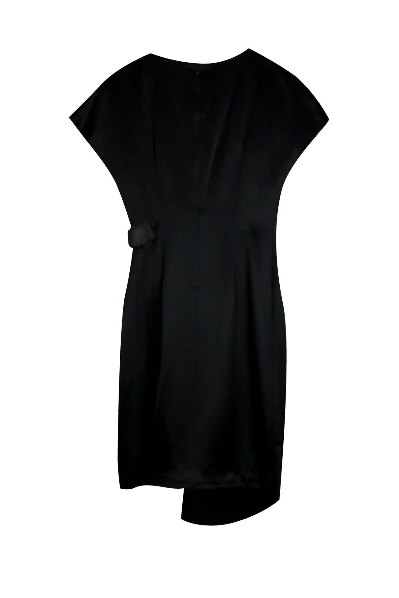 Belted Mini Dress In Black