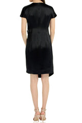 Belted Mini Dress In Black