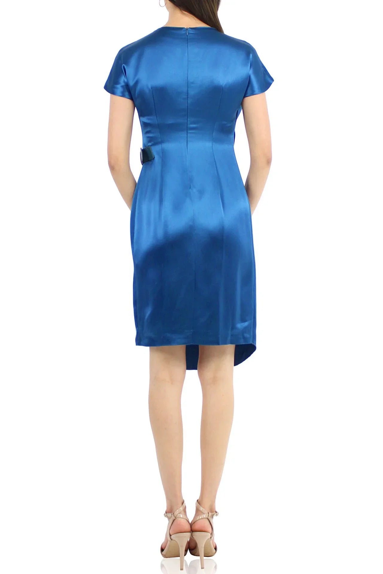 Belted Mini Dress In Blue