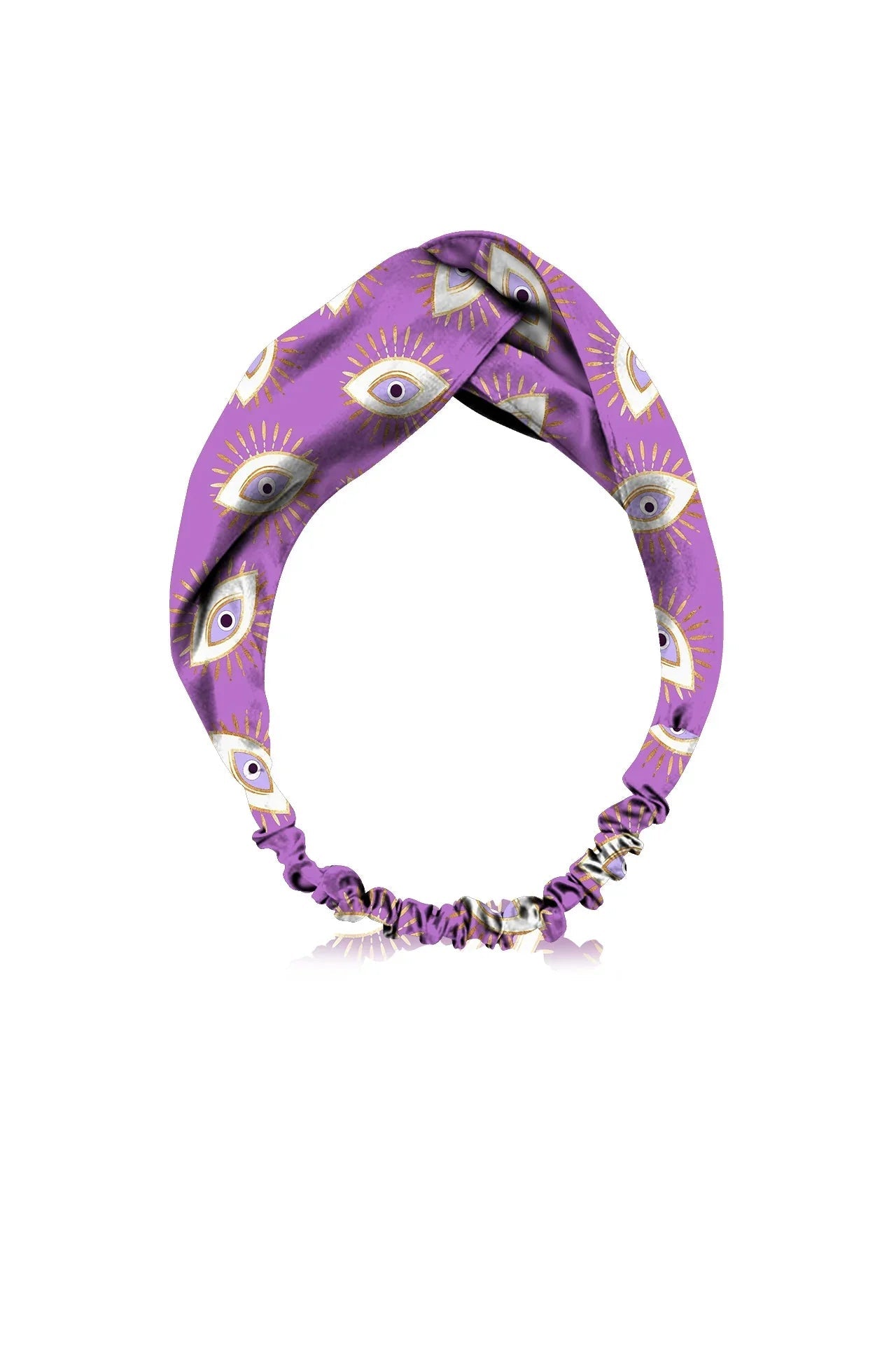African Violet Eye Print Headband & Headwrap
