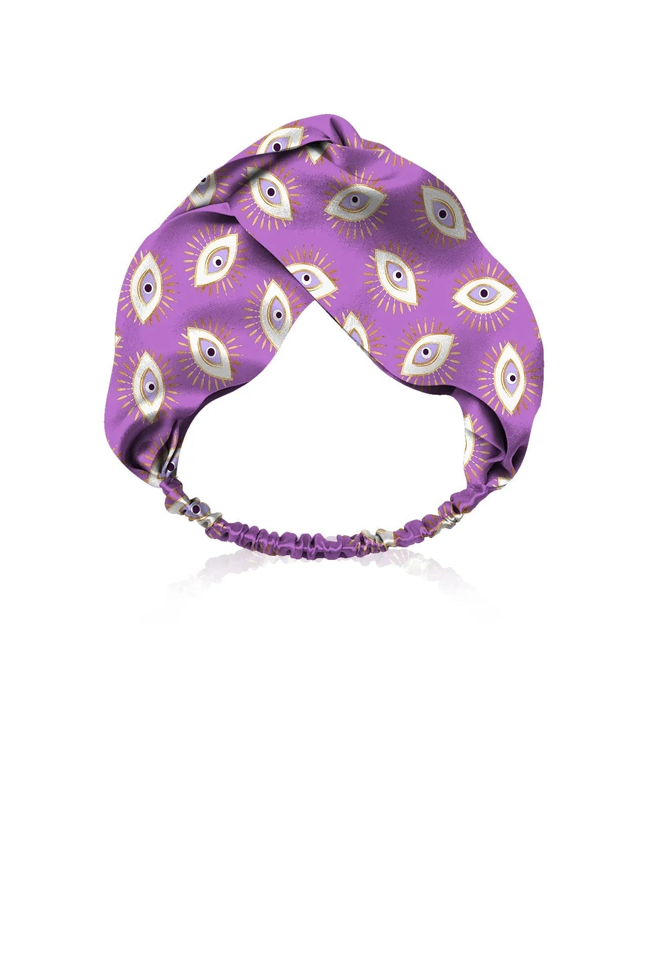 African Violet Eye Print Headband & Headwrap