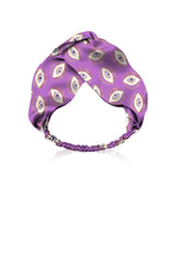 African Violet Eye Print Headband & Headwrap
