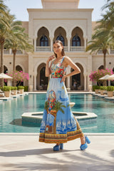 Blue Long Maxi Dress