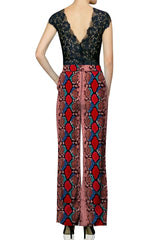Biodegradable Fabrics Silk Pants in Blood Stone