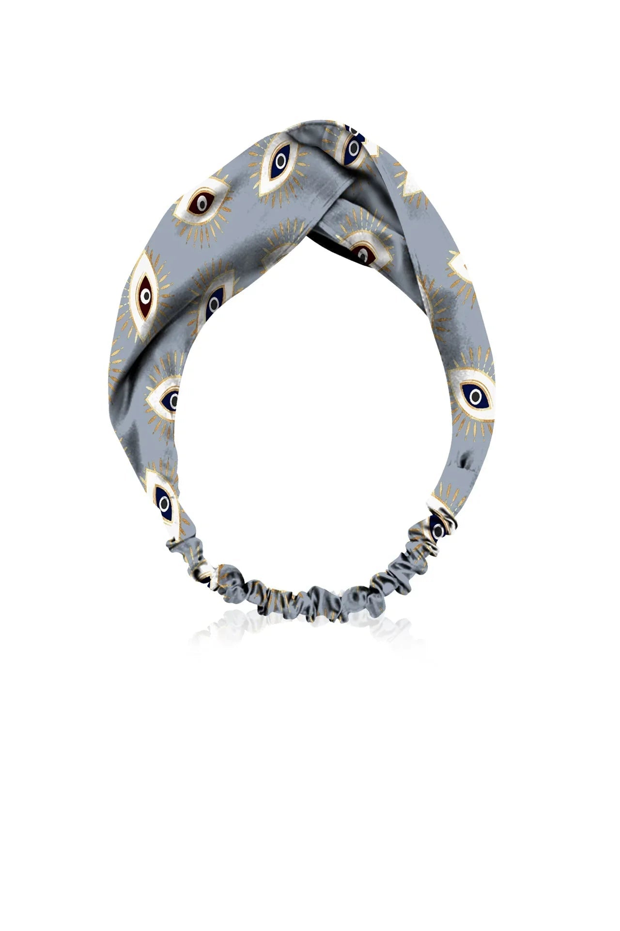 Biodegrabble Vegan Fabrics Headband in Evile Eye Grey
