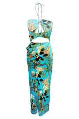 Blue One Piece Maxi Dress