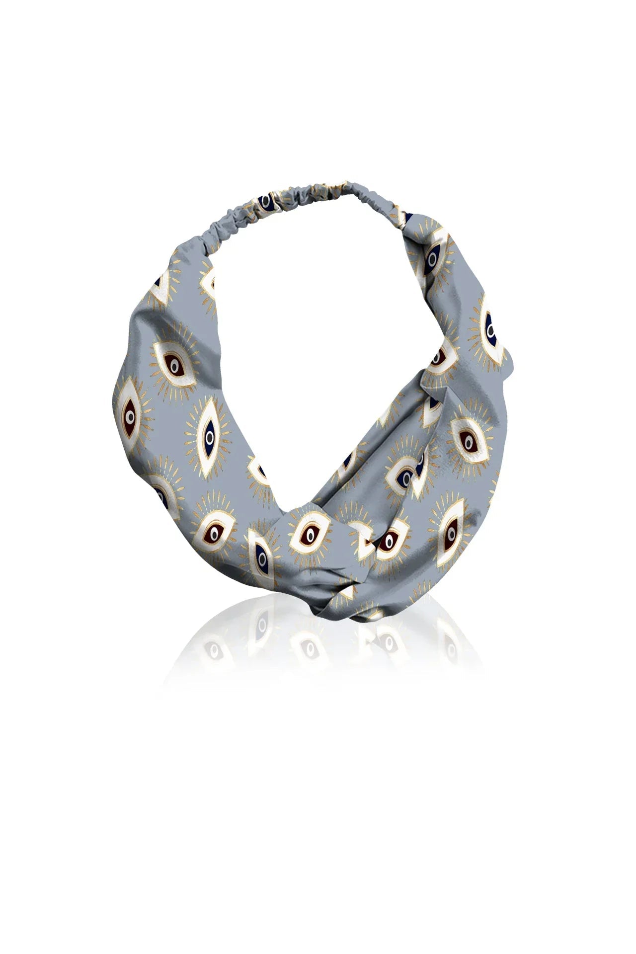 Biodegrabble Vegan Fabrics Headband in Evile Eye Grey