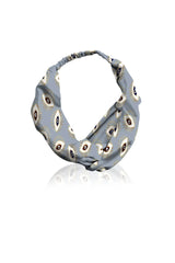 Biodegrabble Vegan Fabrics Headband in Evile Eye Grey