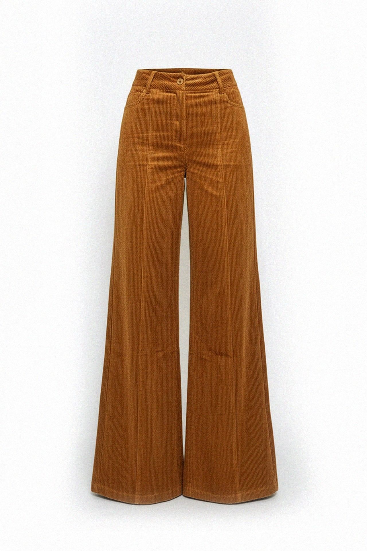 Auburn Luxe Women's Cropped Leather Jacket & Corduroy Wide-Leg Trousers Set