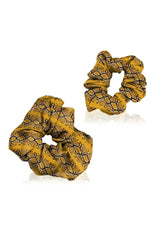 Biodegradable Fabrics Vegan Silk Scrunchie in Golden Cob