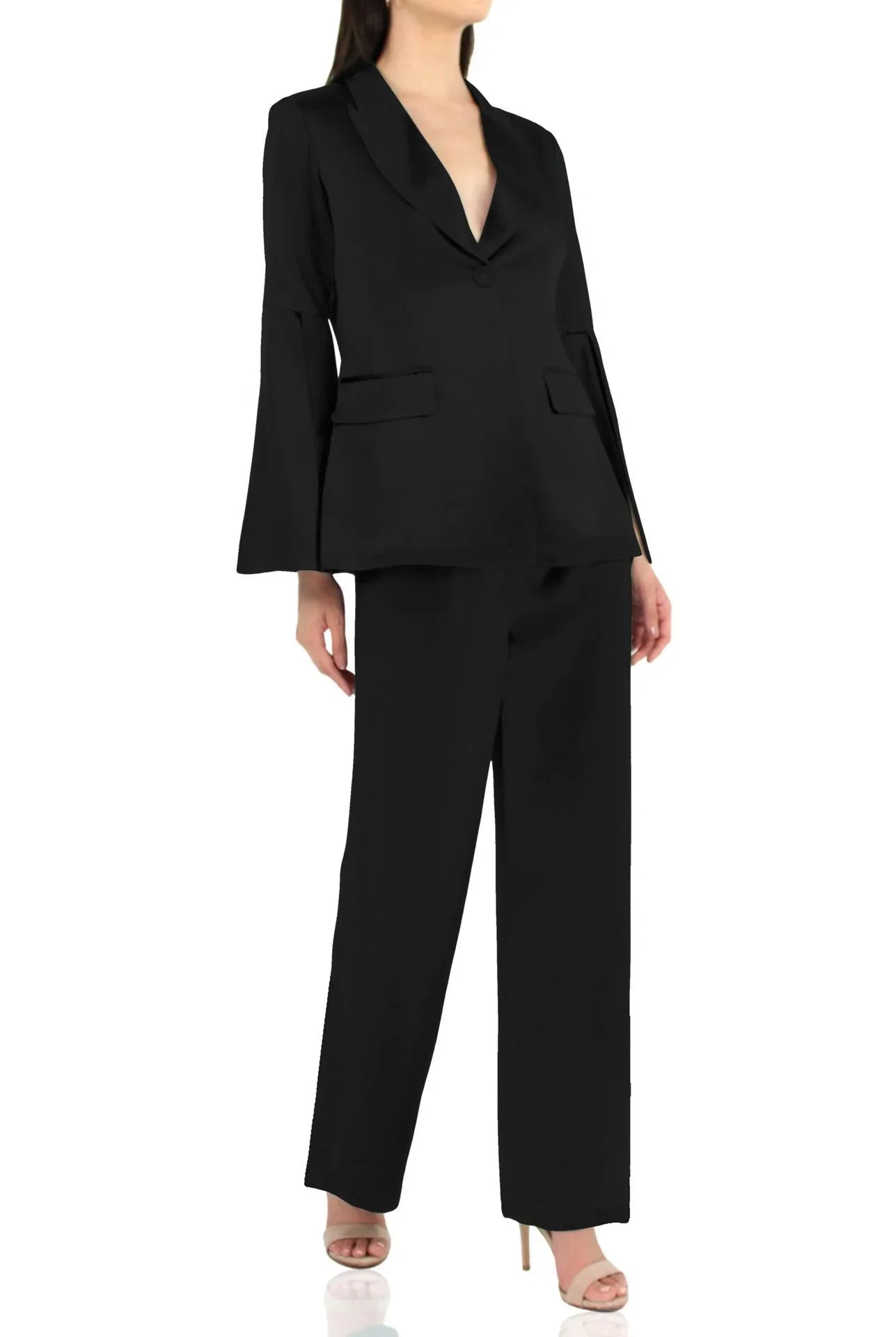 Black Straight Fit Pants