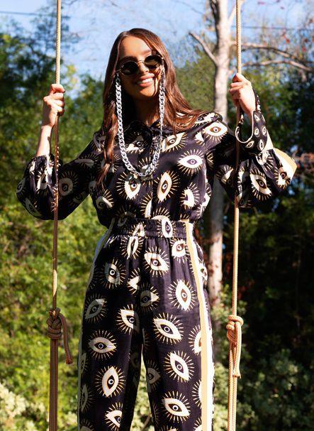 Black Silk Tracksuit