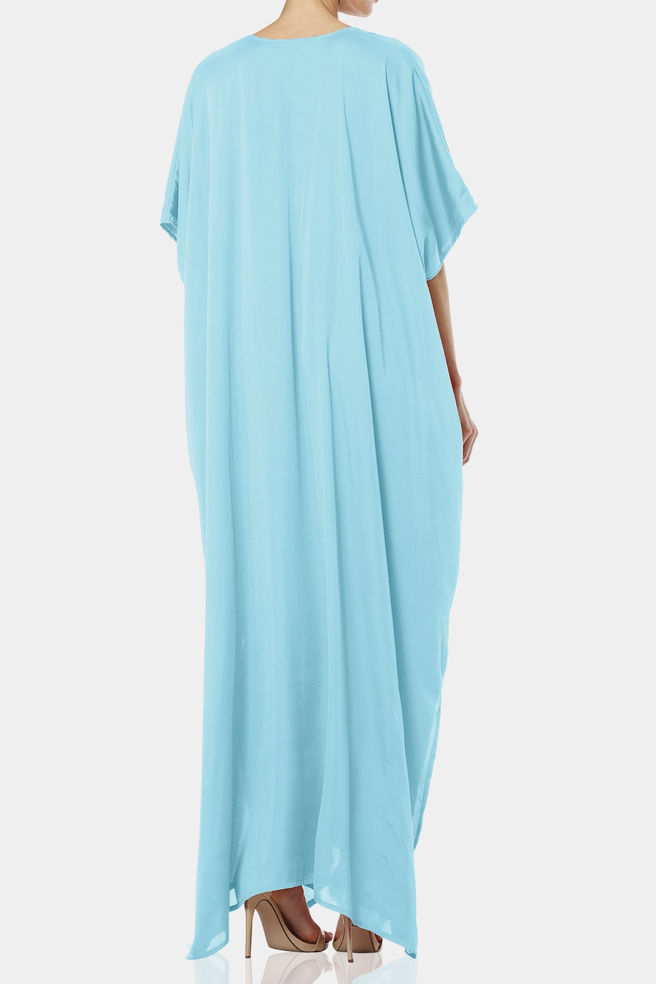 Aqua Blue Multiway Kaftan Dress - Resort Wear Kaftan