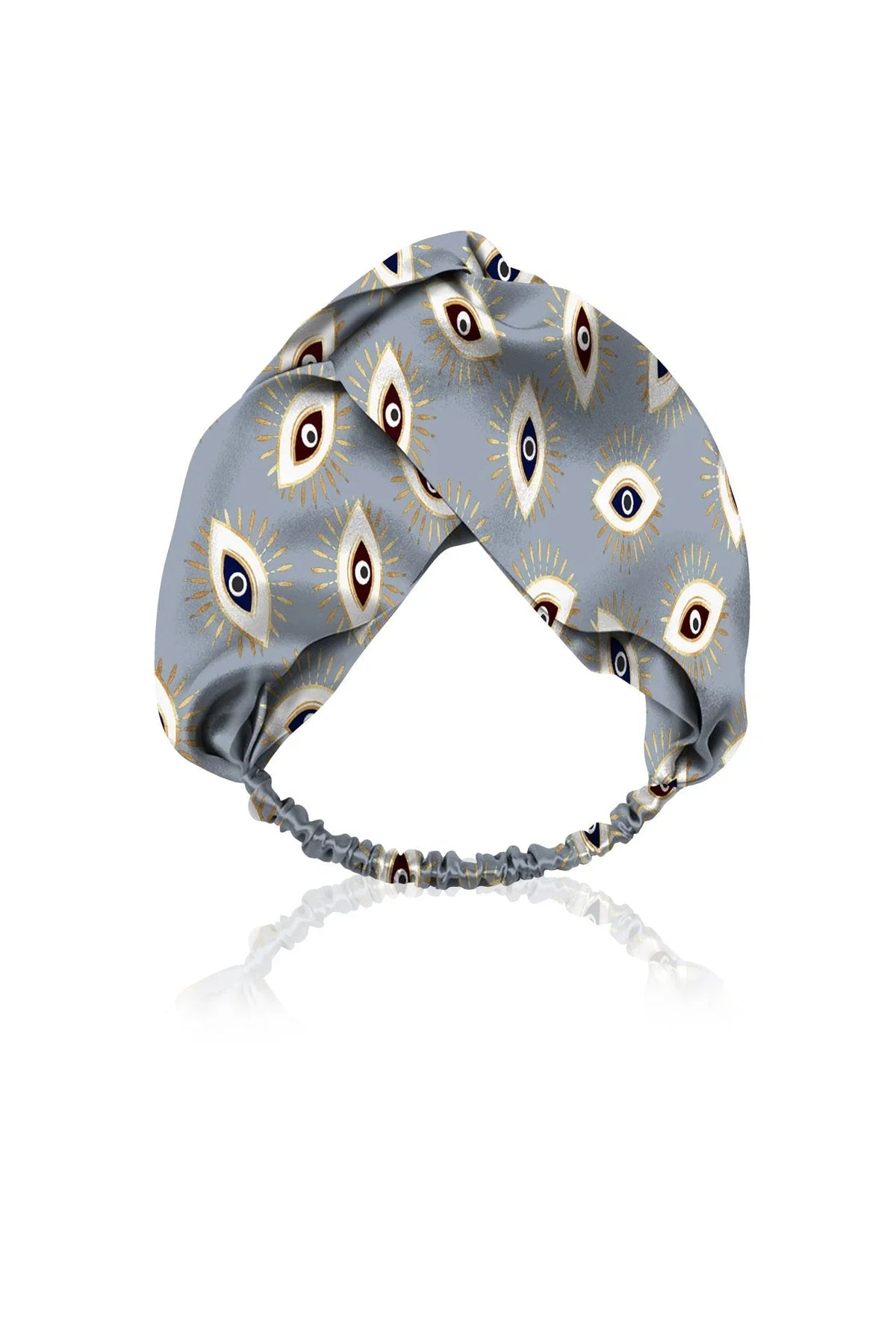 Biodegrabble Vegan Fabrics Headband in Evile Eye Grey
