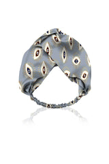 Biodegrabble Vegan Fabrics Headband in Evile Eye Grey