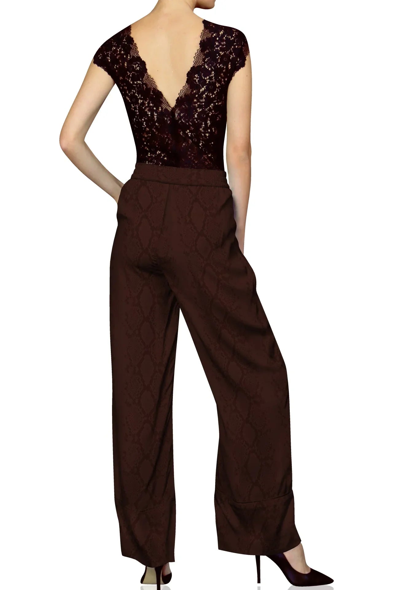 Biodegradable Silk Wide Leg Pants