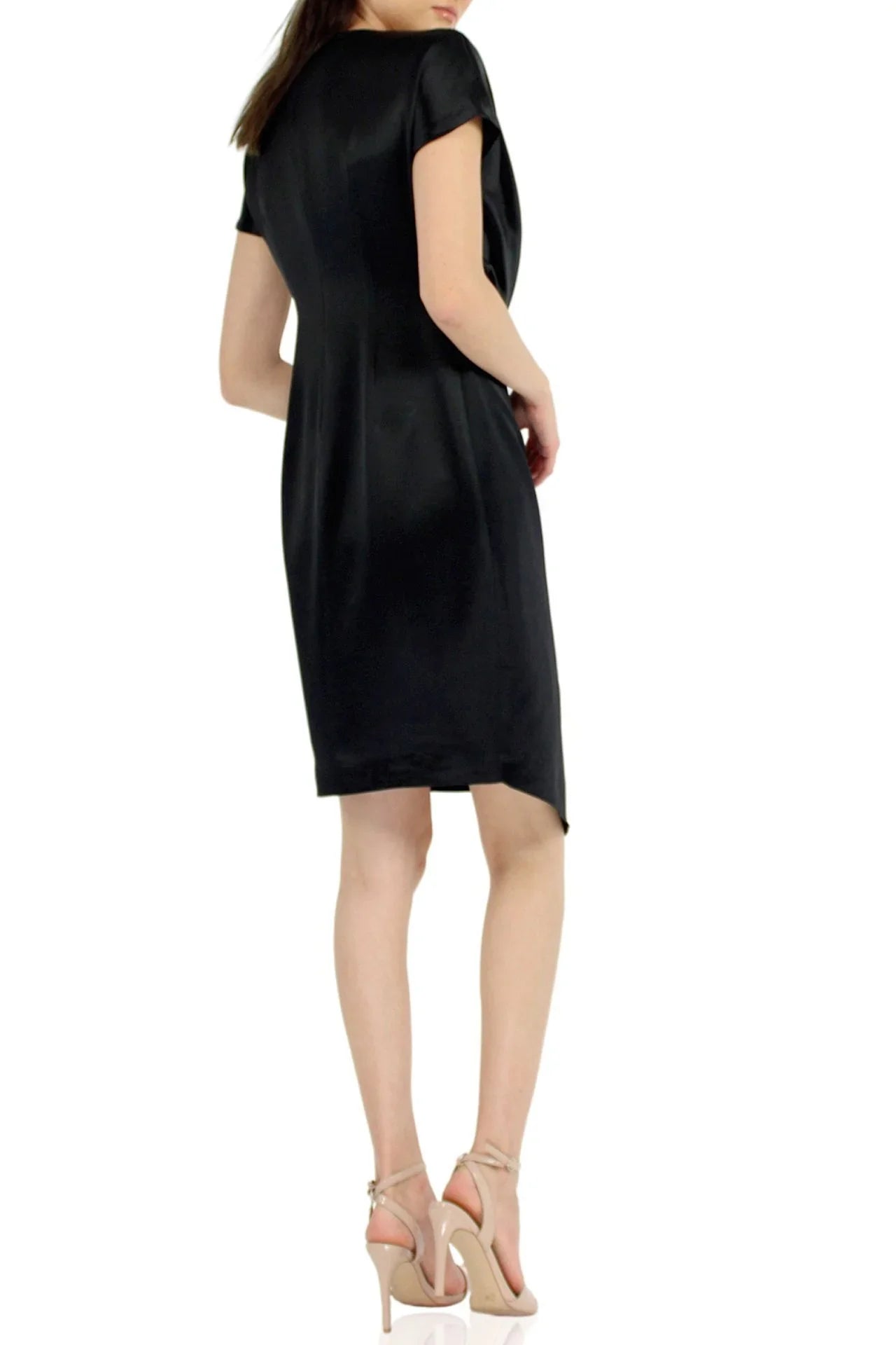 Belted Mini Dress In Black
