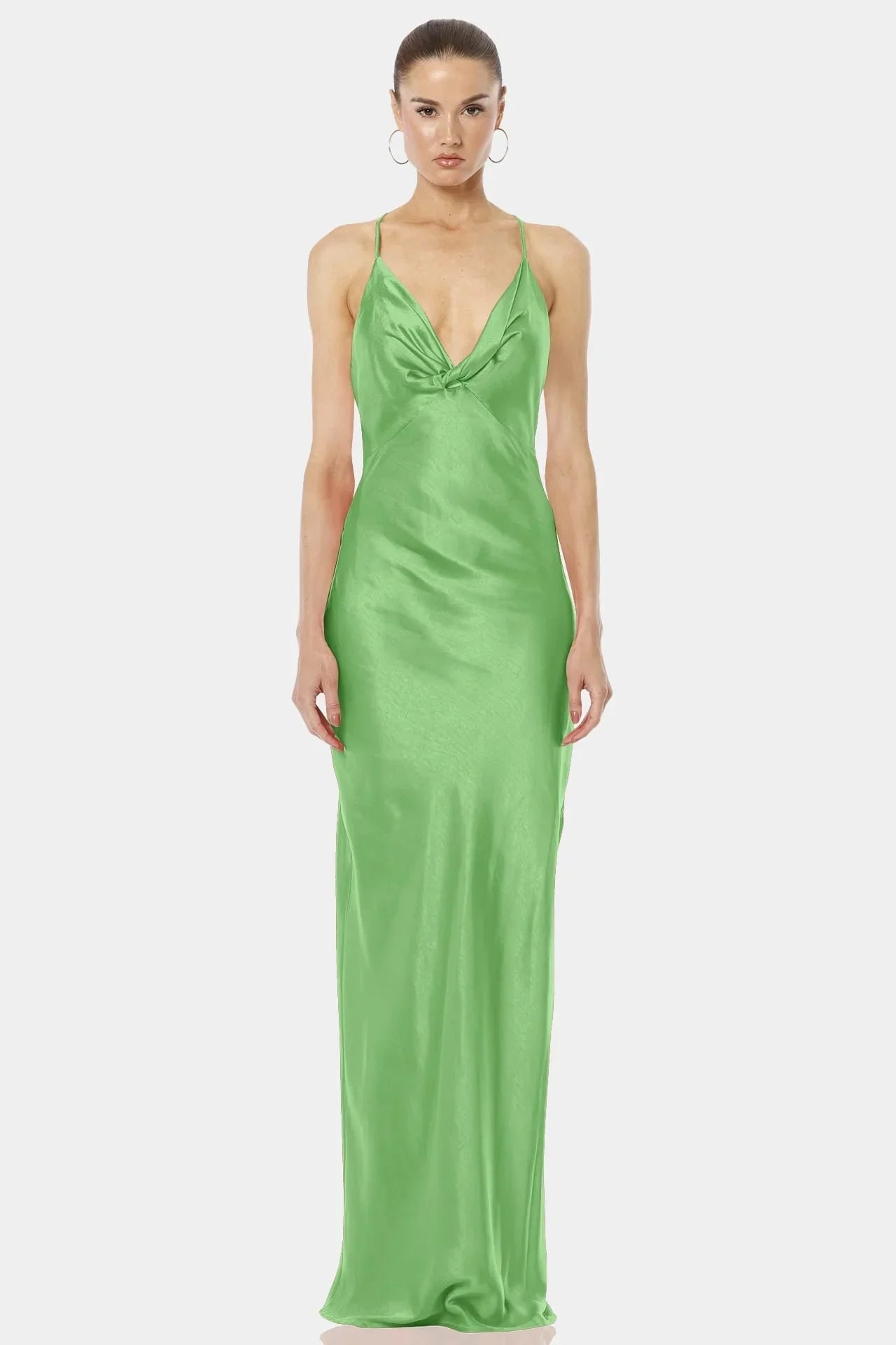 Aura Mint Green Backless Bodycon Dress