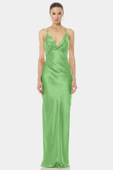 Aura Mint Green Backless Bodycon Dress