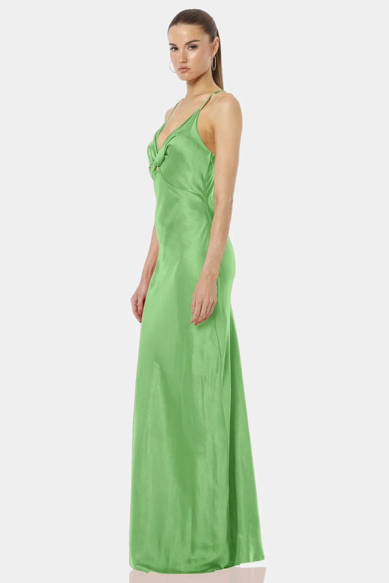 Aura Mint Green Backless Bodycon Dress