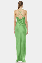 Aura Mint Green Backless Bodycon Dress