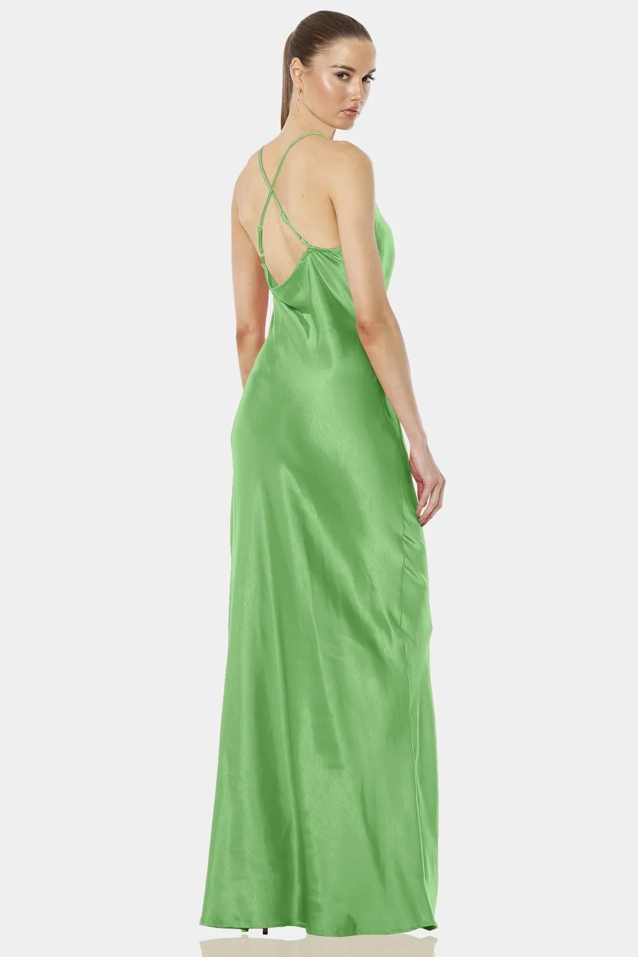 Aura Mint Green Backless Bodycon Dress